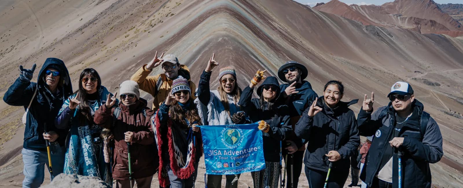 montaña de colores excursión con pasajeros