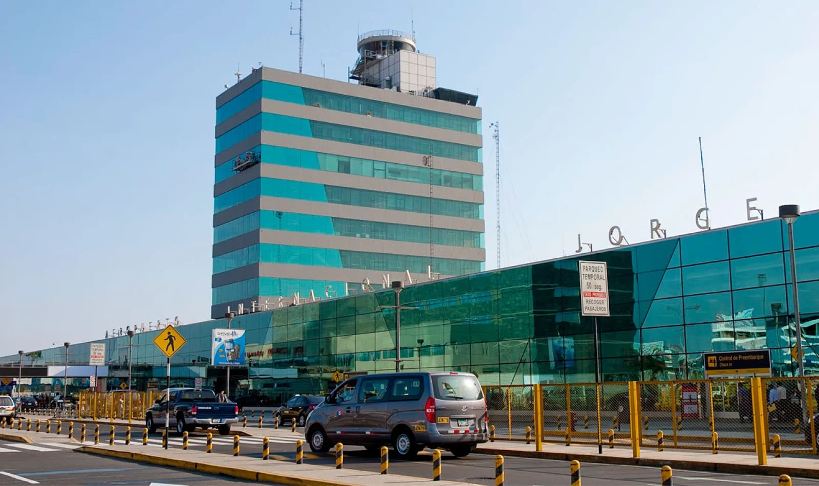Aeropuerto internacional Jorge Chávez en Lima.
