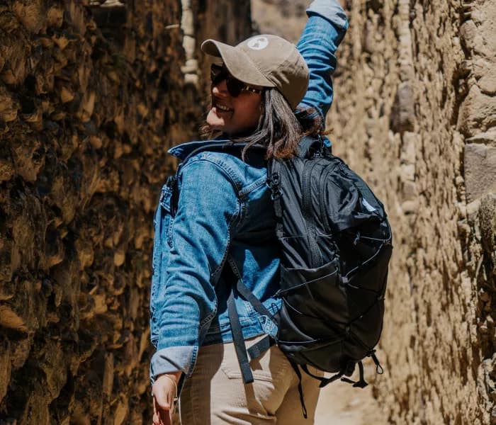 foto en el pueblo de Ollantaytambo